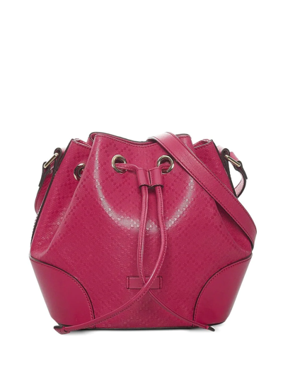 Pre-owned Gucci  Diamante Bright Shoulder Bag In Pink