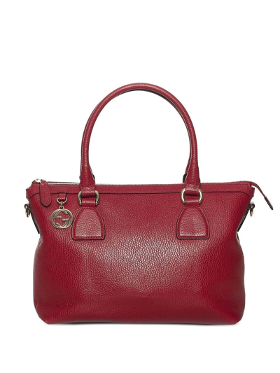 Pre-owned Gucci Charmy Satchel Bag In Red