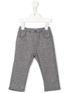 Il Gufo Tweed Straight-leg Trousers In Grey