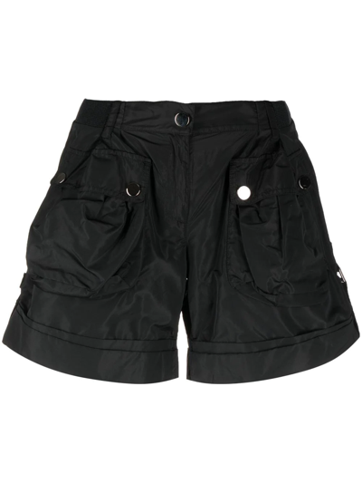 Pre-owned Dolce & Gabbana 1990s Flap-pocket Shorts In Black