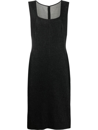 Pre-owned Dolce & Gabbana 1990s Sleeveless Fitted Dress In Black