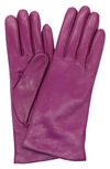 Portolano Cashmere Lined Leather Gloves In Sundreched Violet
