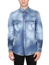 Dsquared2 Denim Shirt In Blue