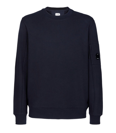 C.p. Company Blue Crewneck Sweater In Blue