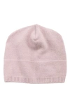 Portolano Slouchy Cashmere Knit Beanie In Misty Rose