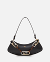 FENDI FENDI HOBO SMALL LEATHER SHOULDER BAG,6123289-1864