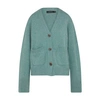 Lisa Yang Danni Cashmere Pocket Cardigan In Jade