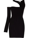 Lama Jouni Black Cut-out Mini Dress In Black