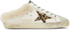 Golden Goose Superstar Sabot 81811 Leather And Shearling Trainers In 81811 White/leo