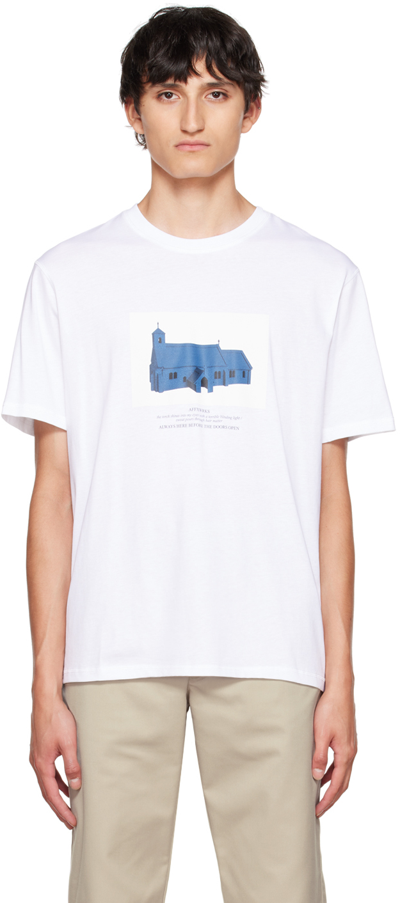 Affxwrks Doors Organic-cotton T-shirt In White