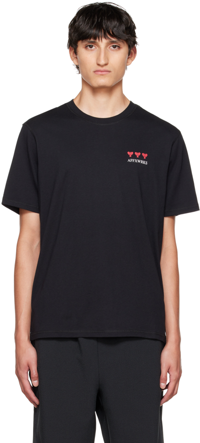 Affxwrks Sanctuary Cotton-jersey T-shirt In Black