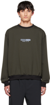 Affxwrks Spirit Crewneck Sweatshirt In Cast Brown