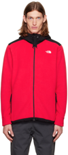 The North Face Red Alpine Polartec 200 Jacket In Tnf Red/tnf Black