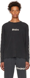 STOLEN GIRLFRIENDS CLUB BLACK HELSING CHAINS LONG SLEEVE T-SHIRT