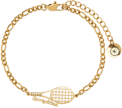 Sporty And Rich Gold Tennis Bracelet