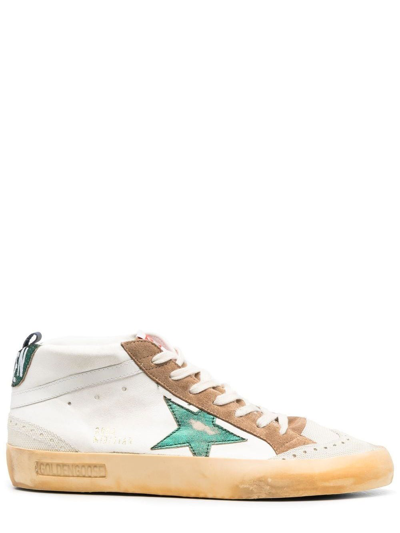 Golden Goose Multicolor Star-patch High-top Sneakers In White