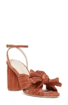 Loeffler Randall Camellia Knotted Sandal In Terracotta