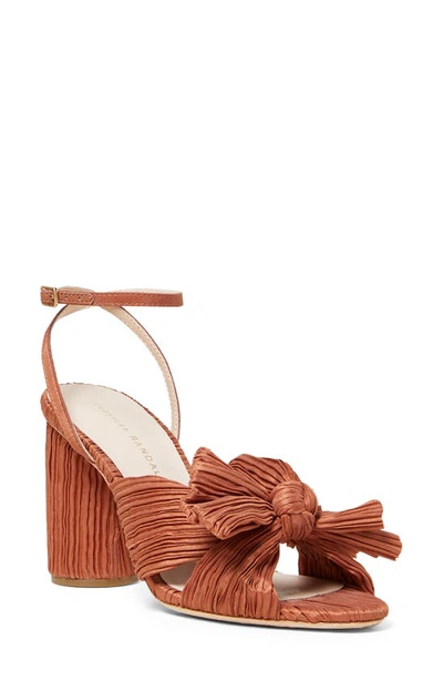 Loeffler Randall Camellia Knotted Sandal In Terracotta