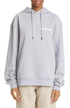 Jacquemus Le Sweatshirt Cotton Jersey Hoodie In Grey