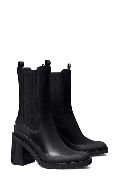 Tory Burch Expedition Pump Boots In Perfect Black