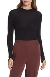 Nordstrom Rib Mock Neck Sweater In Black