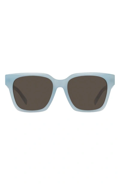 Givenchy 56mm Day Square Sunglasses In Blue/brown