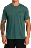 Rvca 2x Performance T-shirt In Jungle Green