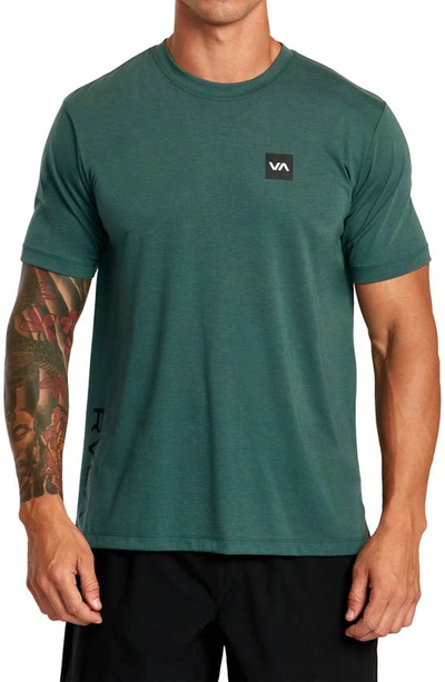 Rvca 2x Performance T-shirt In Jungle Green
