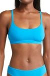Skims Fits Everybody Scoop-neck Stretch-woven Bralette In Mykonos