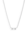 Kendra Scott Juliette Cubic Zirconia Pendant Necklace In Silver
