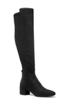Michael Michael Kors Womens Leather Round Toe Over-the-knee Boots In Black