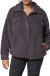 Marc New York Textured Fleece Shirt Jacket In Pavement