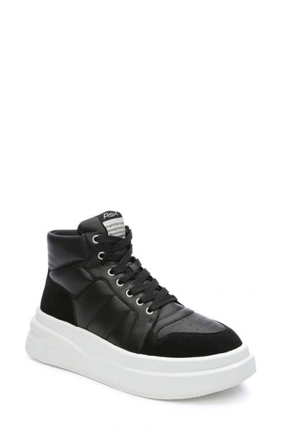 Ash Women's Imagine Lace Up High Top Platform Sneakers In Black