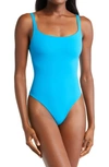Skims Fits Everybody Square-neck Stretch-woven Bodysuit In Mykonos