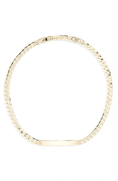 Jenny Bird Simone Curb Link Choker Necklace In Gold