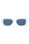 Dior Pacific 53mm Rectangular Sunglasses In Light Blue