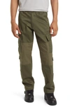 Alpha Industries Acu Straight Leg Cargo Pants In Dark Olive