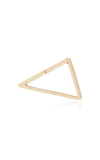 SHIHARA WOMEN'S 18K YELLOW GOLD TRIANGLE FORM SINGLE EARRING 15