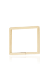 SHIHARA WOMEN'S 18K YELLOW GOLD SQUARE FORM SINGLE EARRING 15