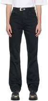 Objects Iv Life Gray Straight Jeans In Anthracite Grey