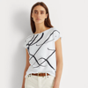Ralph Lauren Logo-print Cotton-blend Top In White