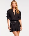 Ramy Brook Nicole Shirt Mini Dress In Black