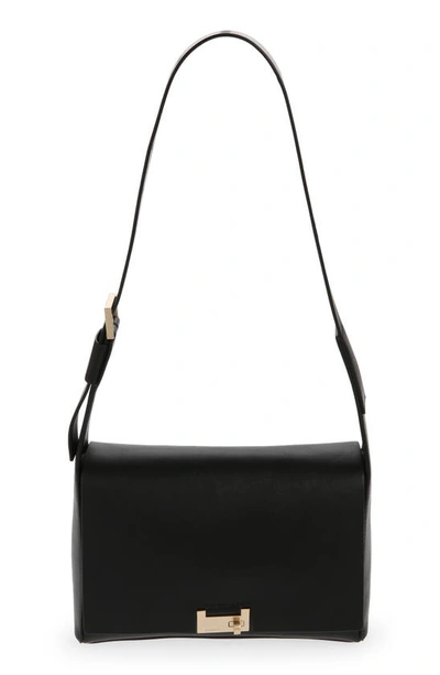 Allsaints Sasha Leather Crossbody Bag In Black