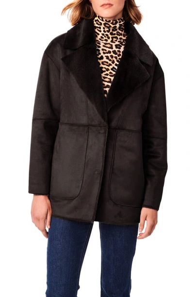 Bernardo Luxury Lightweight Shearling Jacket In Black