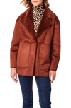 Bernardo Luxury Lightweight Shearling Jacket In Ginger