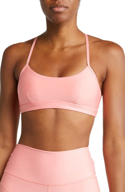 Alo Yoga Airlift Intrigue Bra In Strawberry Lemonade