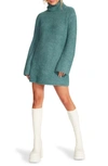 Steve Madden Abbie Sweater Dress In Foliage Green