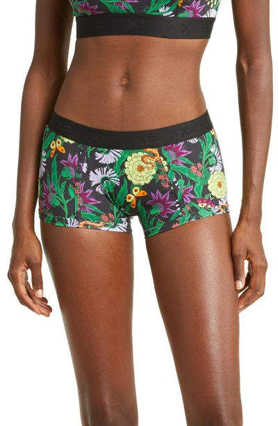 Tomboyx Stretch Modal Boyshorts In Venom Garden