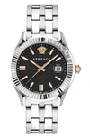 Versace Men's Greca Time Stainless Steel Bracelet Watch, 41mm