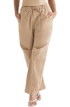 House Of Cb Drawstring Trousers In Camel
